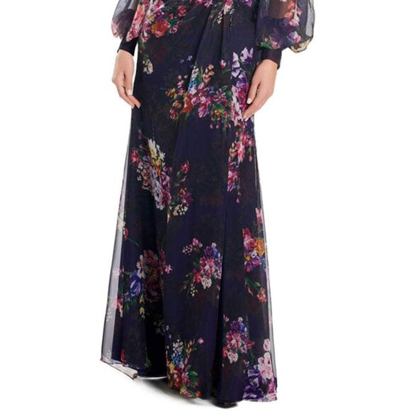 NWT Alexander by Daymor 3045S25 Formal Gown Confettie Bouquet Size 18 - Picture 2 of 6